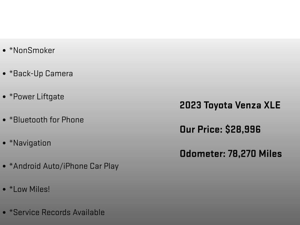2023 Toyota Venza XLE - 5