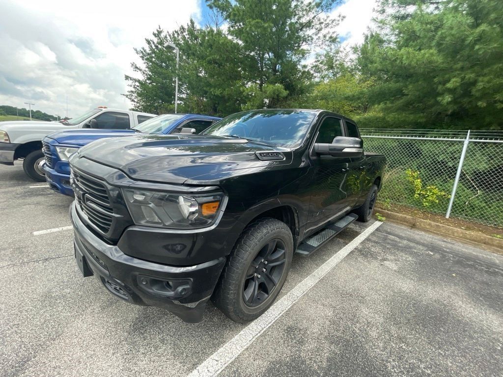 Diamond Black Crystal Pearlcoat 2021 RAM 1500 Pickup Truck Four-Wheel Drive 8-Speed Automatic