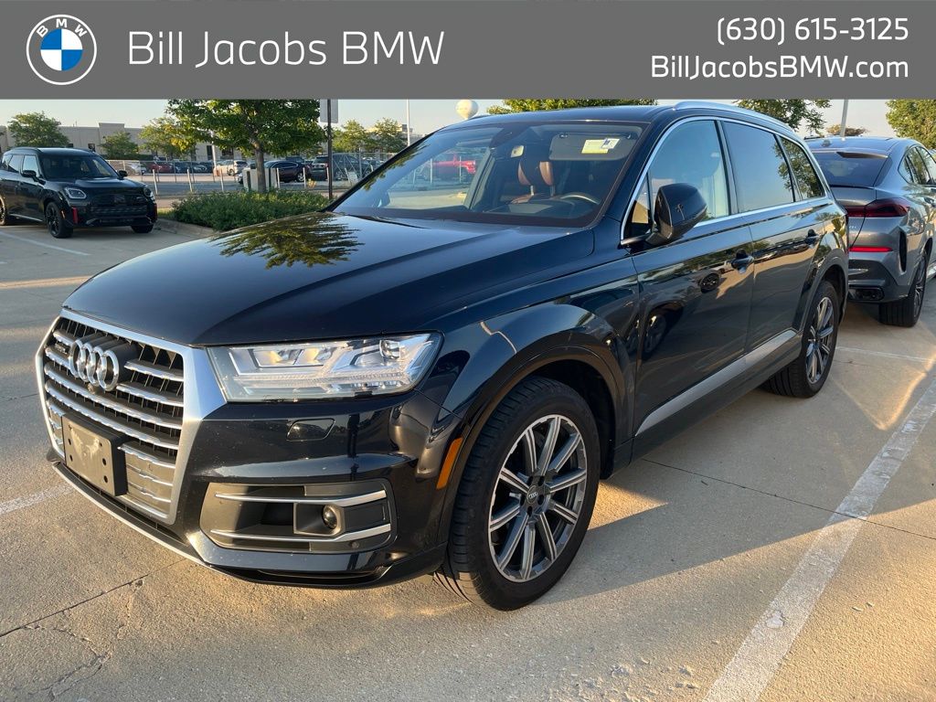 Ink Blue Metallic 2018 Audi Q7 SUV / Crossover All-Wheel Drive 8-Speed Automatic