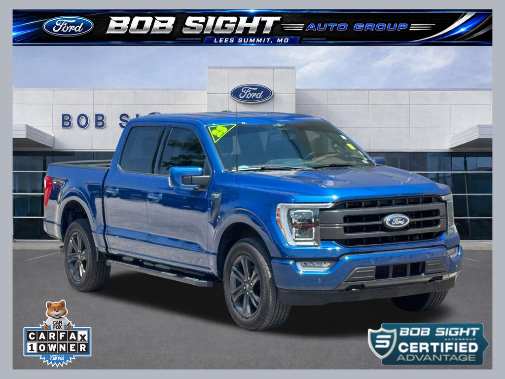 Atlas Blue Metallic 2023 Ford F-150 Pickup Truck Four-Wheel Drive Automatic