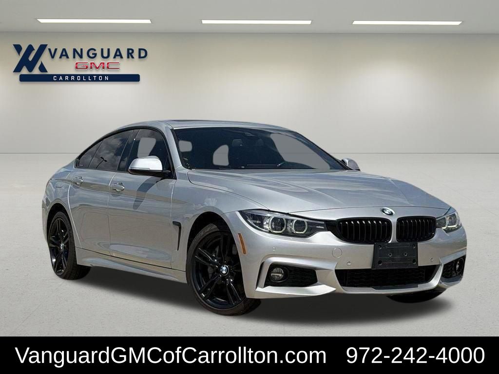 Glacier Silver Metallic 2018 BMW 4 Series Sedan All-Wheel Drive 8-Speed Automatic
