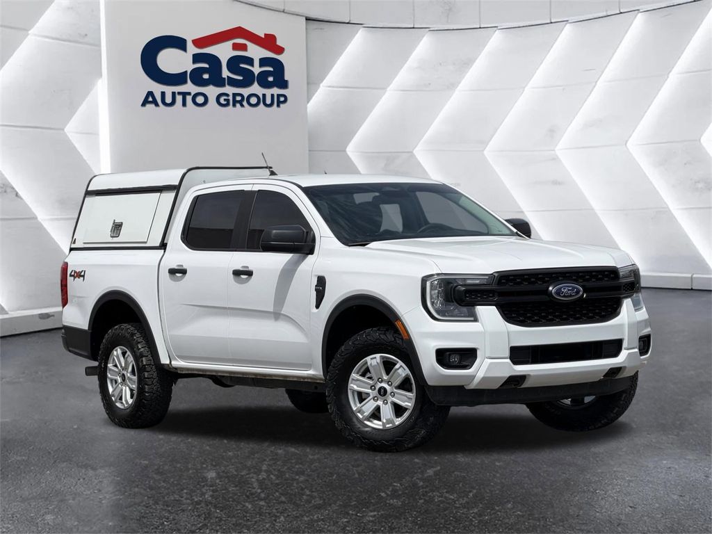 Oxford White 2024 Ford Ranger XL SuperCrew 4WD Pickup Truck Four-Wheel Drive Automatic