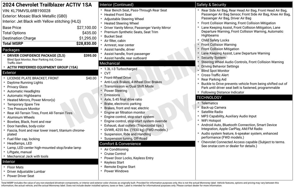 Used 2024 Chevrolet TrailBlazer SUV