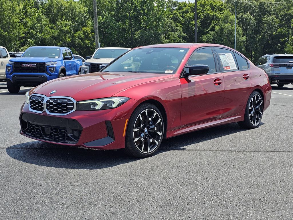 Red Metallic 2025 BMW 3 Series Sedan Rear-Wheel Drive 8-Speed Automatic
