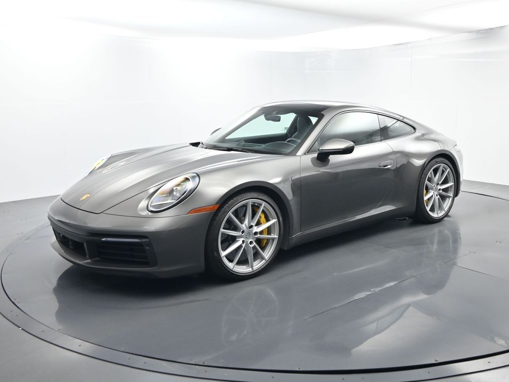 Gray (Agate Grey Metallic) 2020 Porsche 911 Coupe All-Wheel Drive 8-Speed Automatic