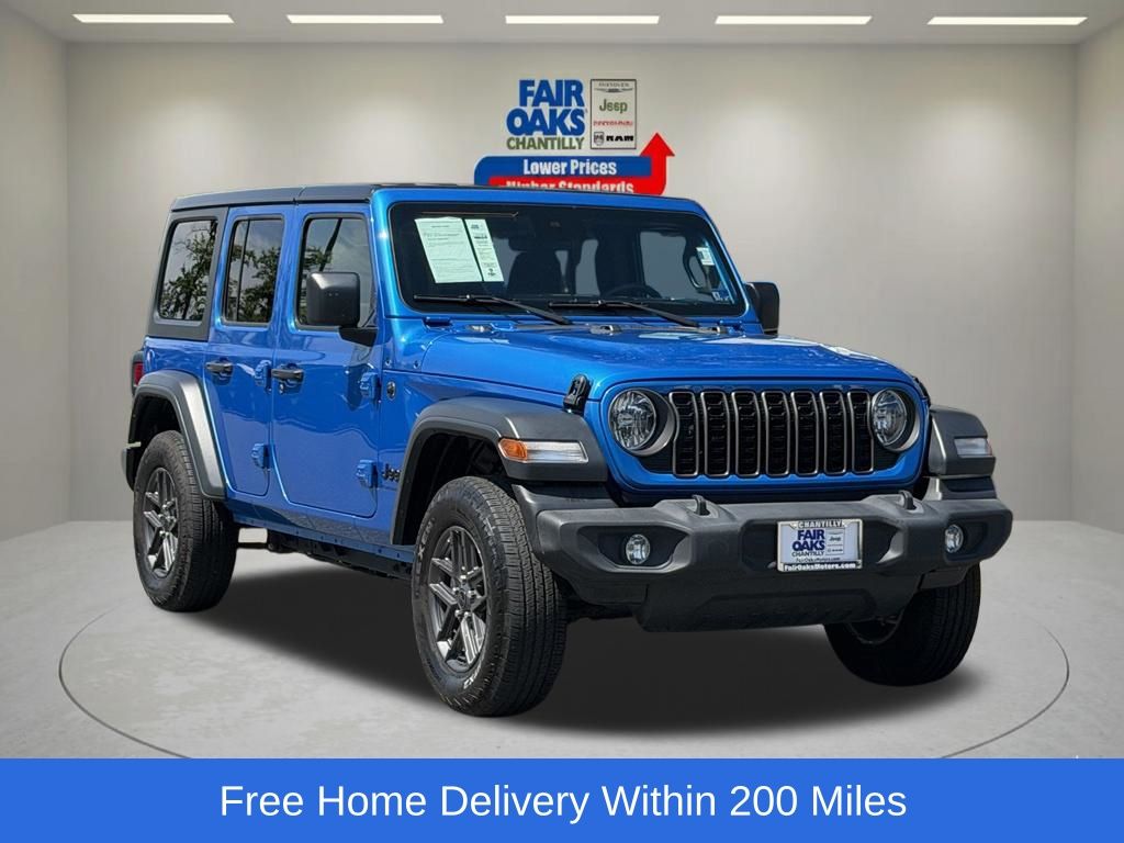 Hydro Blue Pearl Coat 2024 Jeep Wrangler SUV / Crossover Four-Wheel Drive 8-Speed Automatic