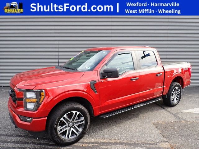 Chili Pepper Red 2023 Ford F-150 XL SuperCrew 4WD Pickup Truck Four-Wheel Drive Automatic