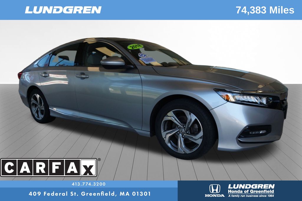 Silver 2018 Honda Accord Sedan Front-Wheel Drive Continuously Variable Transmission