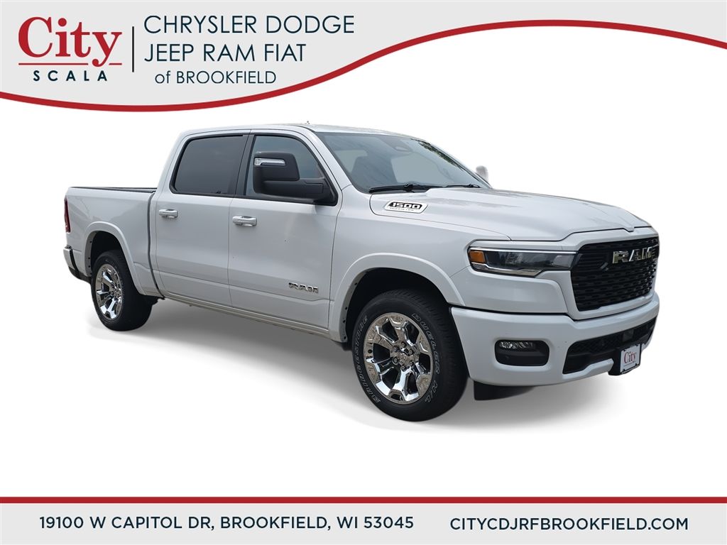 Bright White Clearcoat 2026 RAM 1500 Pickup Truck Four-Wheel Drive 8-Speed Automatic