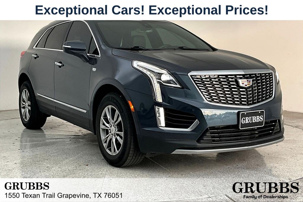 Gray (Satin Steel Metallic) 2021 Cadillac XT5 Premium Luxury AWD SUV / Crossover Four-Wheel Drive 9-Speed Automatic