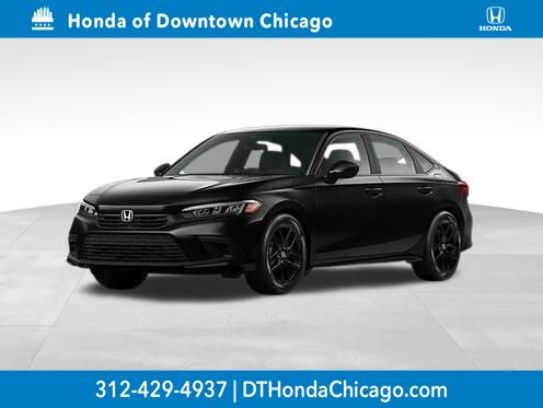 Crystal Black Pearl 2023 Honda Civic Sedan Front-Wheel Drive Continuously Variable Transmission