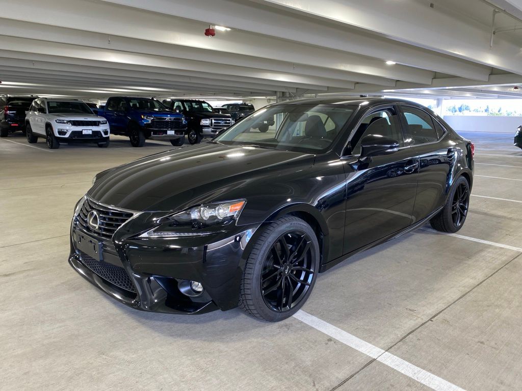 Black (Obsidian) 2015 Lexus IS Sedan All-Wheel Drive 6-Speed Automatic
