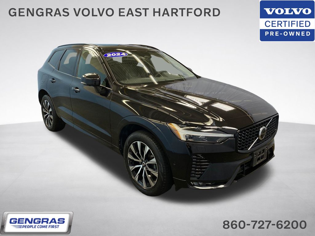 Onyx Black Metallic 2024 Volvo XC60 B5 Plus Dark Theme AWD SUV / Crossover All-Wheel Drive Automatic