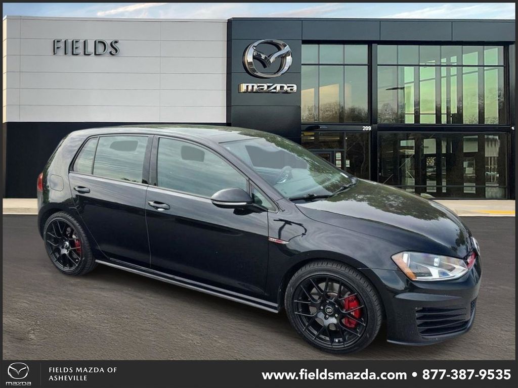 Deep Black Pearl 2016 Volkswagen Golf GTI Hatchback Front-Wheel Drive 6-Speed Dual Clutch
