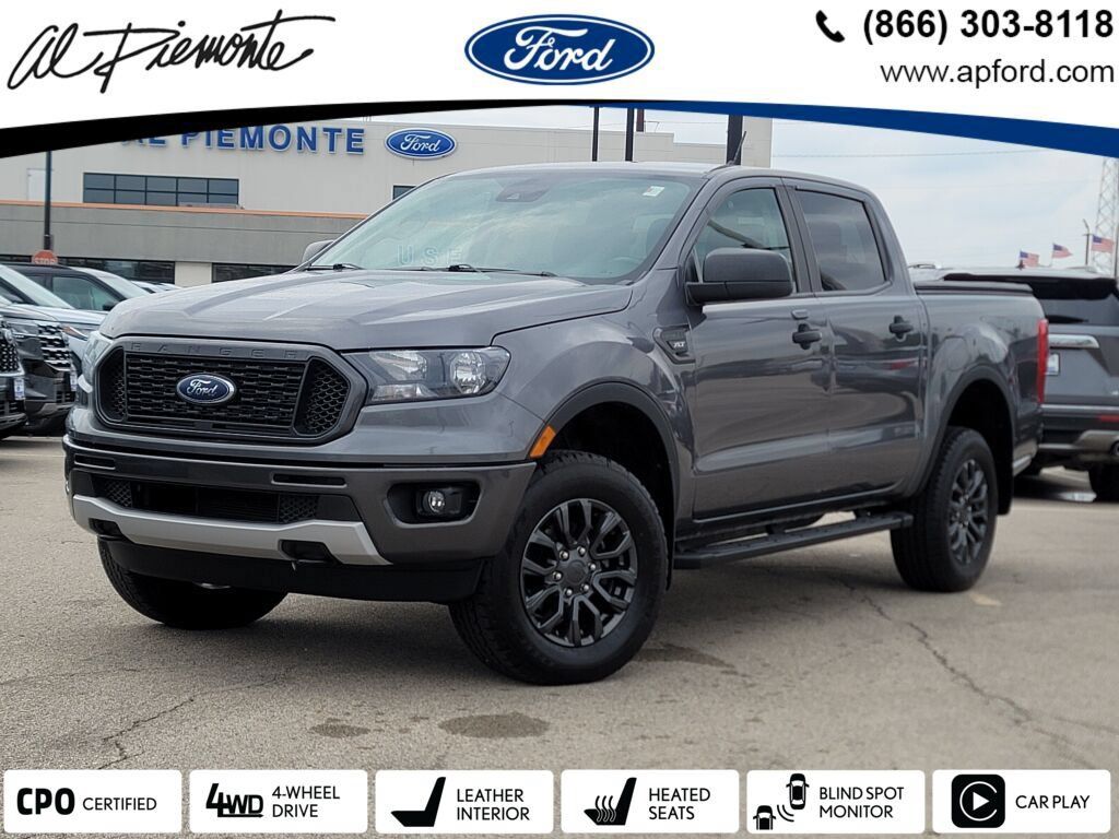 Gray 2023 Ford Ranger Pickup Truck Four-Wheel Drive Automatic