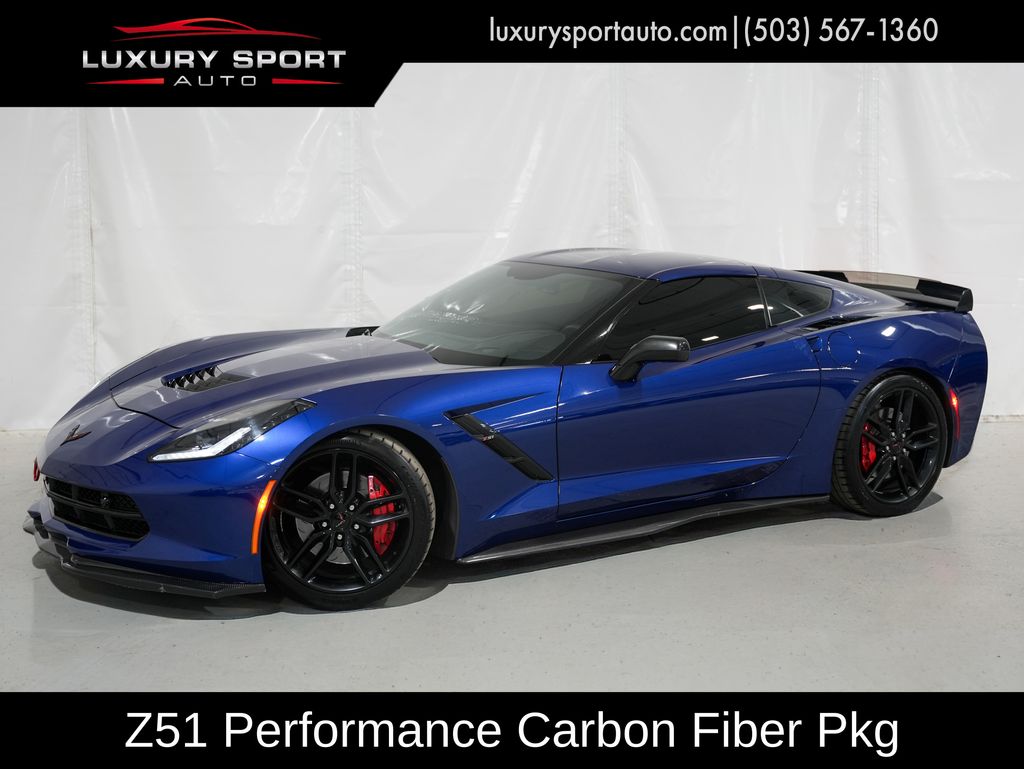 Admiral Blue 2016 Chevrolet Corvette Coupe Rear-Wheel Drive 8-Speed Automatic