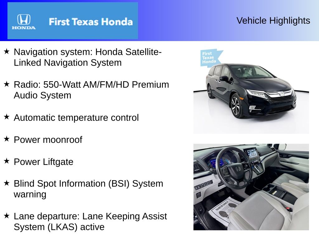 Used Car 2020 Honda Odyssey  Elite For Sale Under $25,000 In Austin, Texas