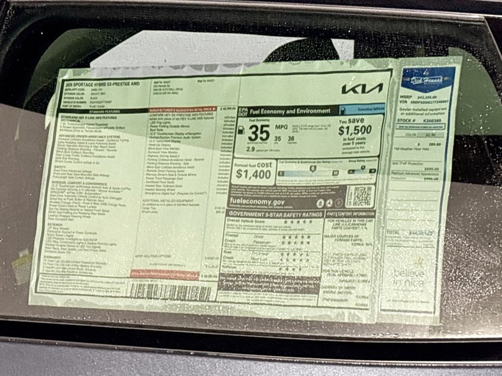 2026 Kia Sportage Hybrid SX-Prestige