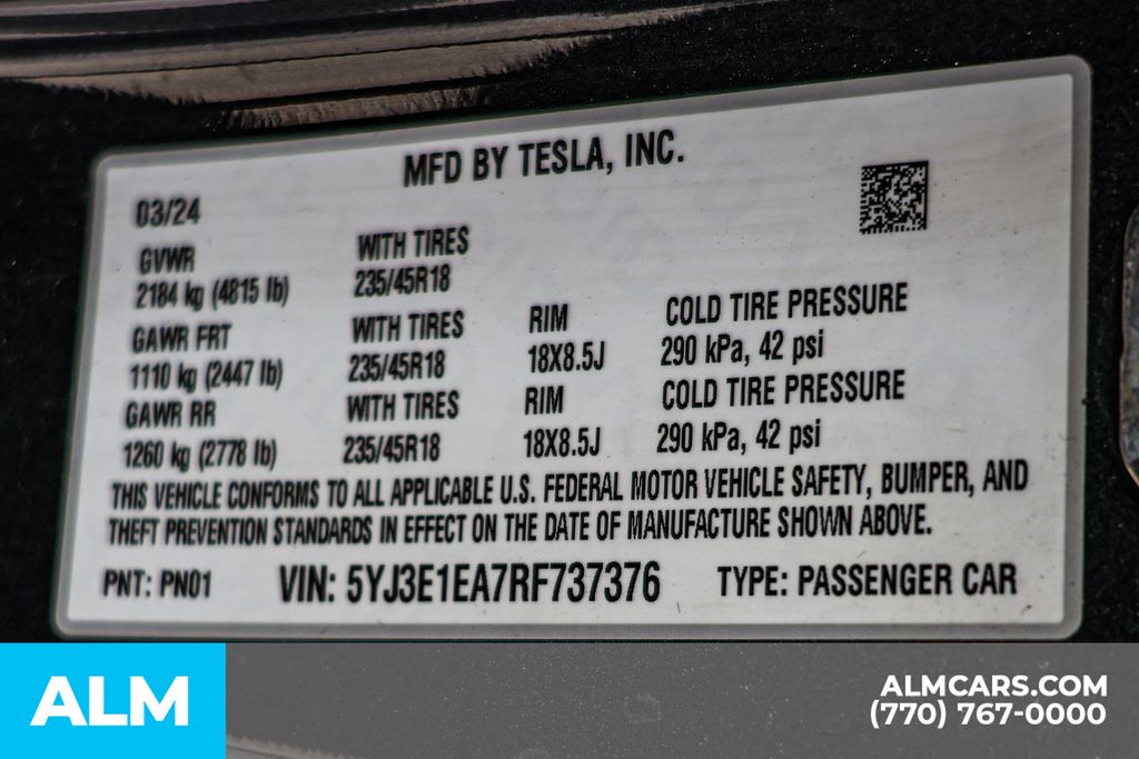 Used 2024 Gray Tesla Base image 46