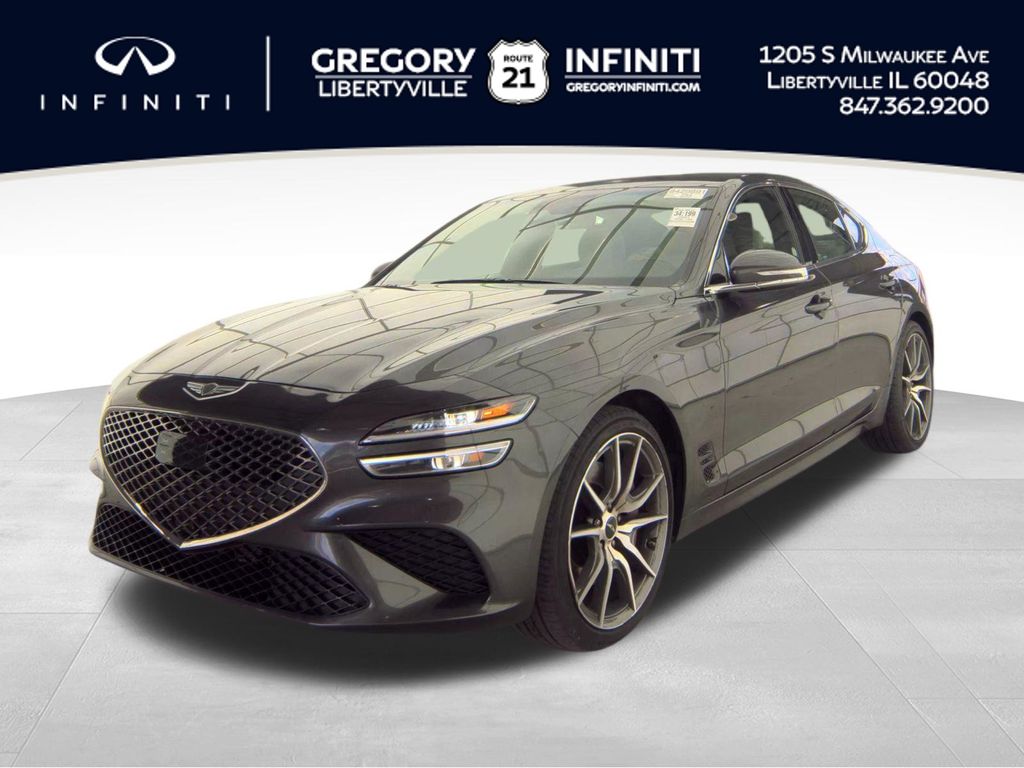 Gray 2025 Genesis G70 Sedan Rear-Wheel Drive 8-Speed Automatic