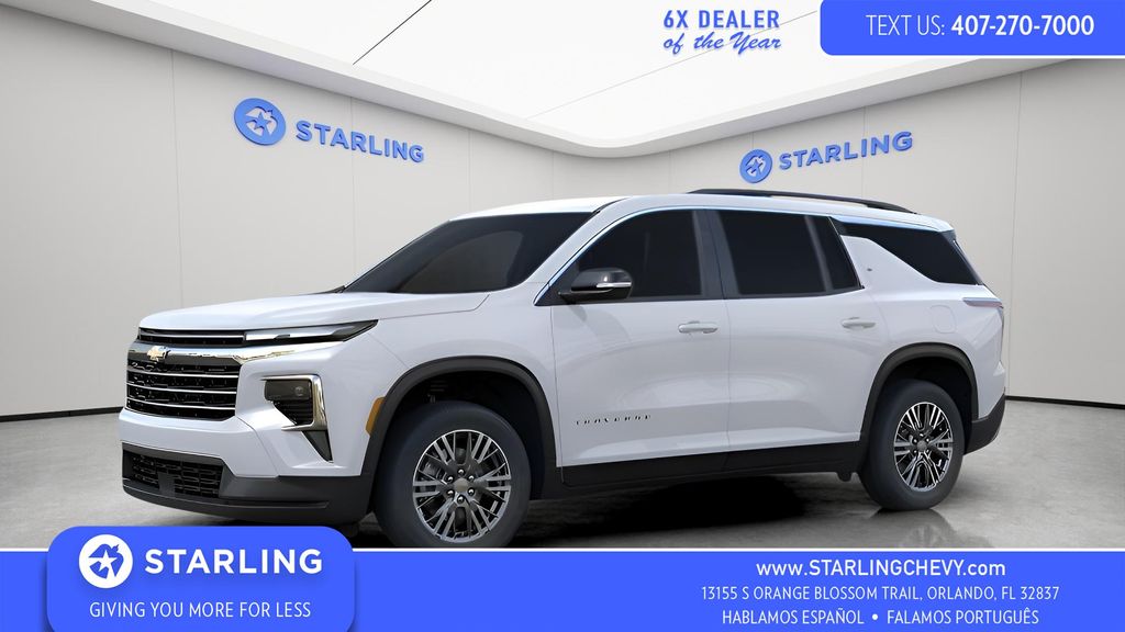 Polar White Tricoat 2027 Chevrolet Traverse SUV / Crossover Front-Wheel Drive 8-Speed Automatic