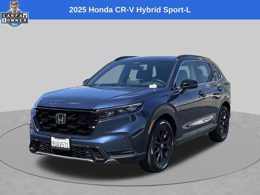 Canyon River Blue Metallic 2025 Honda CR-V Hybrid SUV / Crossover Front-Wheel Drive Continuously Variable Transmission