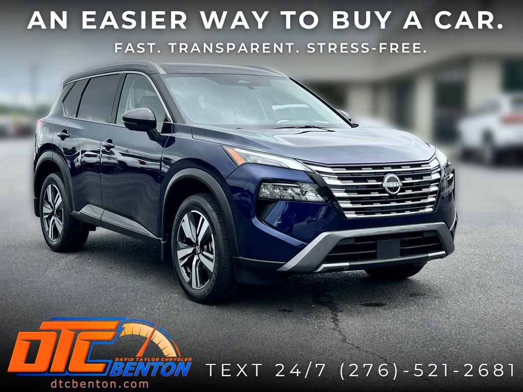 Deep Ocean Blue Pearl/Super Black 2025 Nissan Rogue SUV / Crossover All-Wheel Drive Continuously Variable Transmission