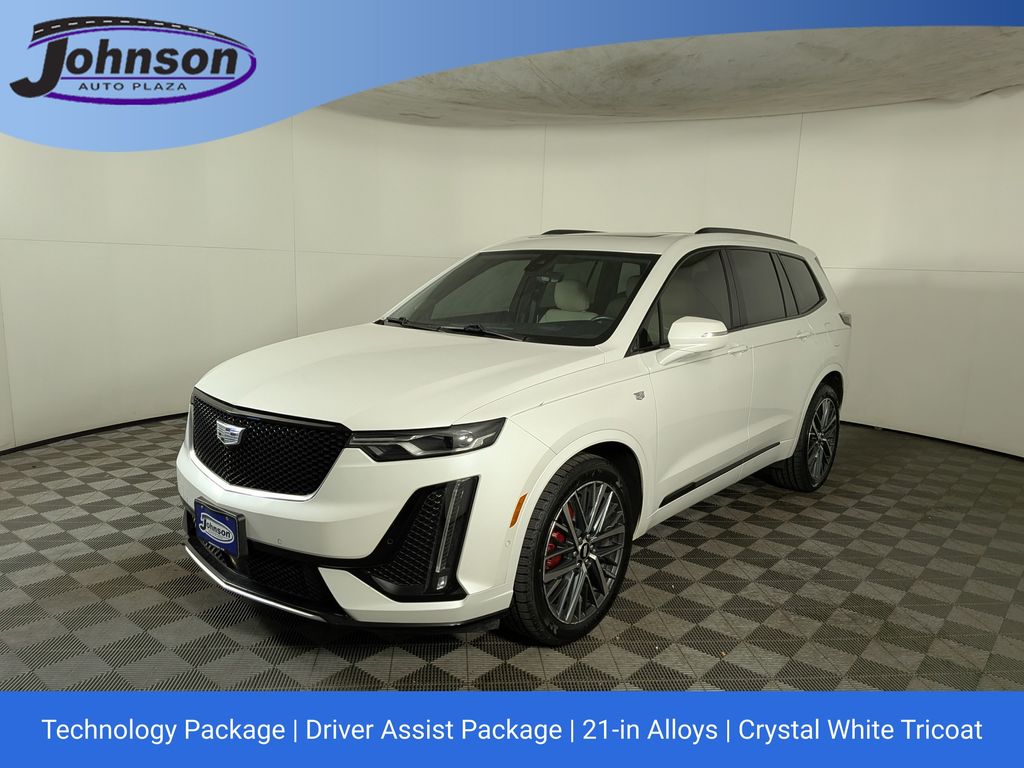Crystal White Tricoat 2023 Cadillac XT6 Sport AWD SUV / Crossover Four-Wheel Drive 9-Speed Automatic