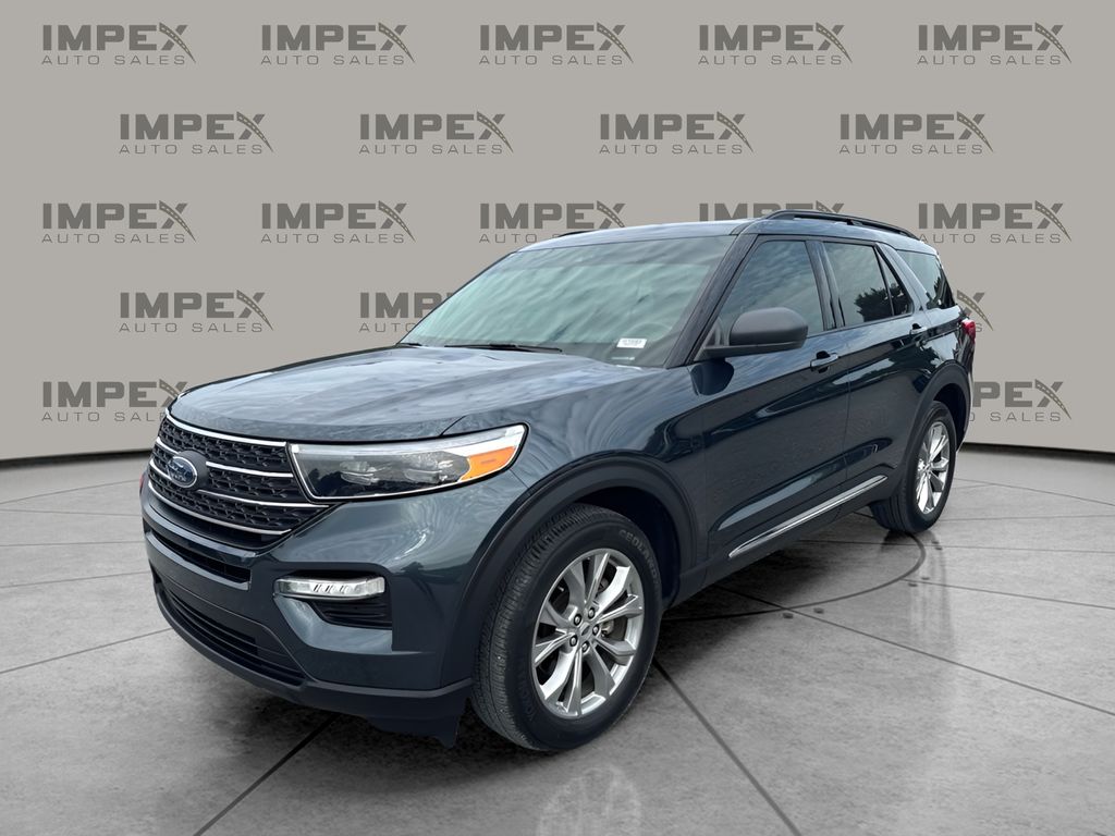 Blue Metallic 2024 Ford Explorer SUV / Crossover All-Wheel Drive Automatic