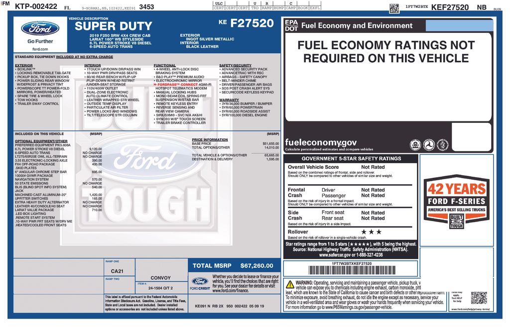 Certified Used 2019 Silver Ford Lariat image 4