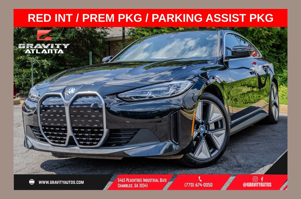 Black Sapphire Metallic 2024 BMW i4 Sedan Rear-Wheel Drive Automatic