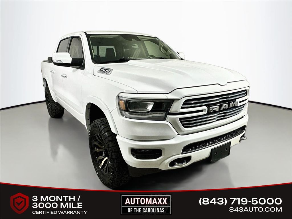 Bright White Clearcoat 2021 RAM 1500 Pickup Truck Four-Wheel Drive 8-Speed Automatic