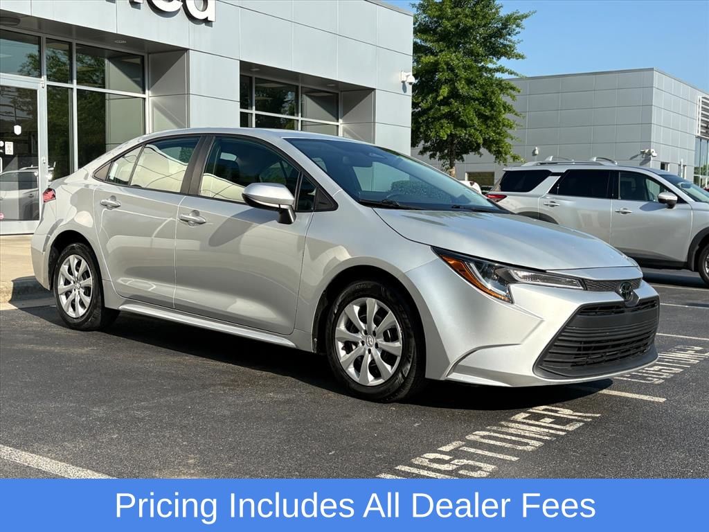 Classic Silver Metallic 2024 Toyota Corolla LE FWD Sedan Front-Wheel Drive Continuously Variable Transmission