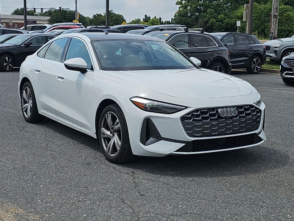 Glacier White Metallic 2025 Audi A5 Sedan All-Wheel Drive 7-Speed Automatic