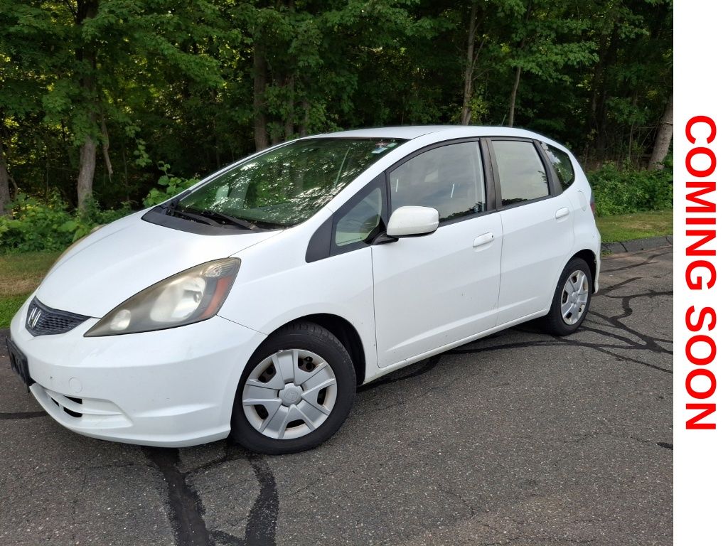 White 2013 Honda Fit Hatchback Front-Wheel Drive 5-Speed Automatic
