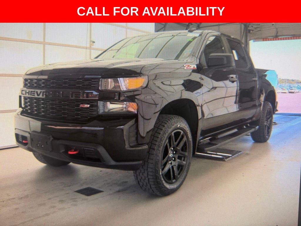 Black 2021 Chevrolet Silverado 1500 Pickup Truck Four-Wheel Drive Automatic