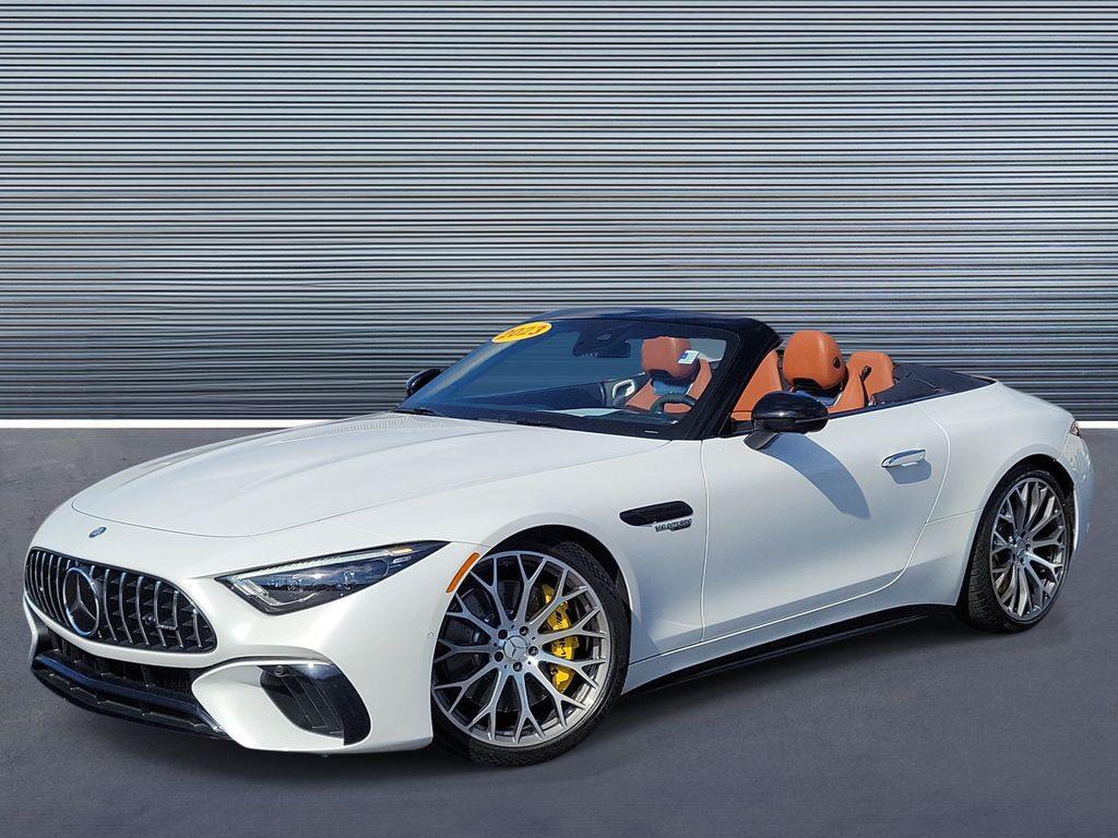 White 2023 Mercedes-Benz SL-Class Convertible All-Wheel Drive 9-Speed Automatic