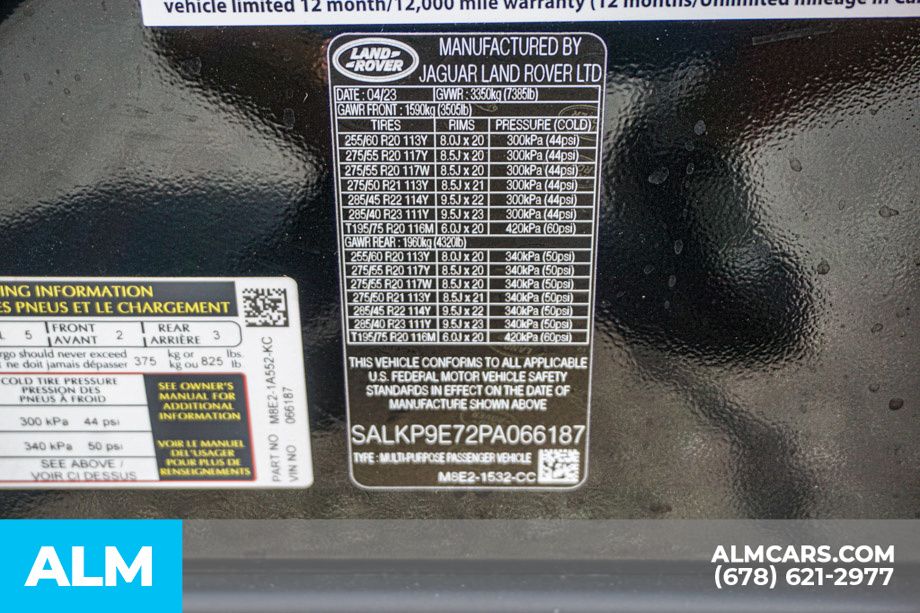 Used 2023 Black Land Rover SE image 61