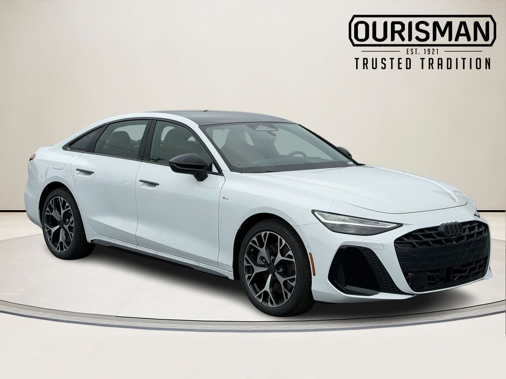 Glacier White Metallic 2026 Audi A6 Sedan  7-Speed Automatic