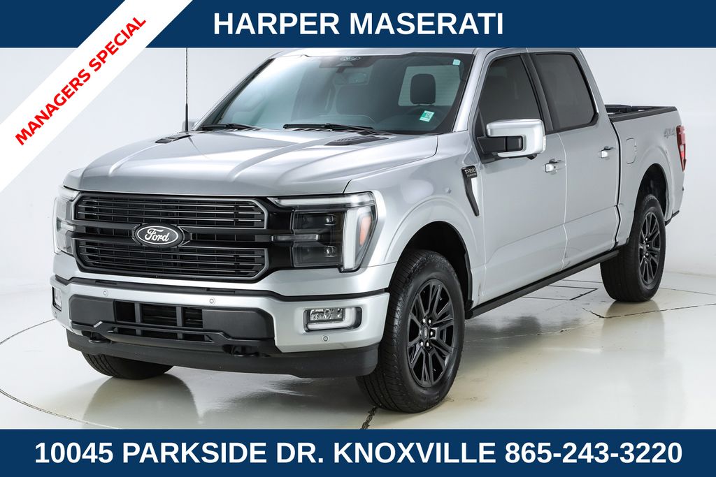 Iconic Silver Metallic 2025 Ford F-150 Pickup Truck Four-Wheel Drive Automatic