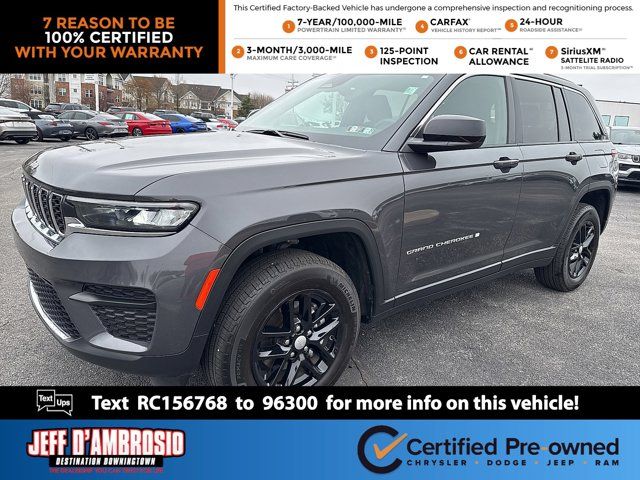Baltic Gray Metallic Clearcoat 2024 Jeep Grand Cherokee Laredo 4WD SUV / Crossover Four-Wheel Drive 8-Speed Automatic