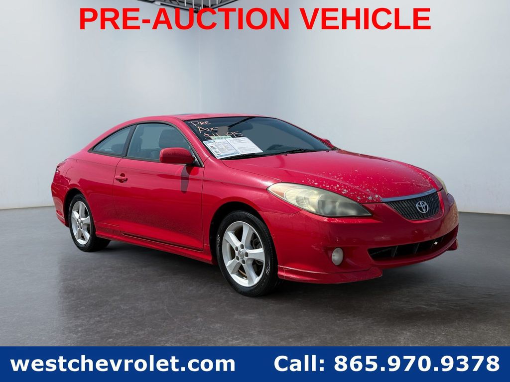 Absolutely Red 2004 Toyota Camry Solara Coupe Front-Wheel Drive 5-Speed Automatic