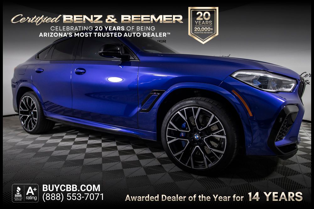 Marina Bay Blue Metallic 2020 BMW X6 M SUV / Crossover All-Wheel Drive 8-Speed Automatic
