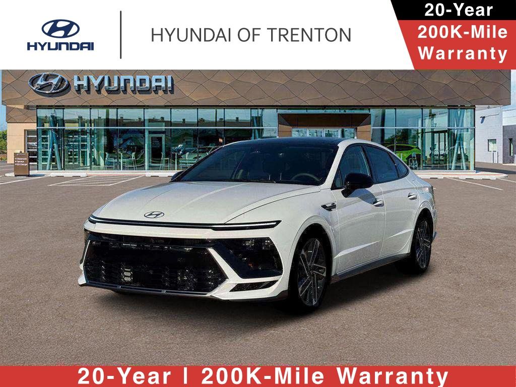 Serenity White 2026 Hyundai Sonata Sedan Front-Wheel Drive 8-Speed Automatic