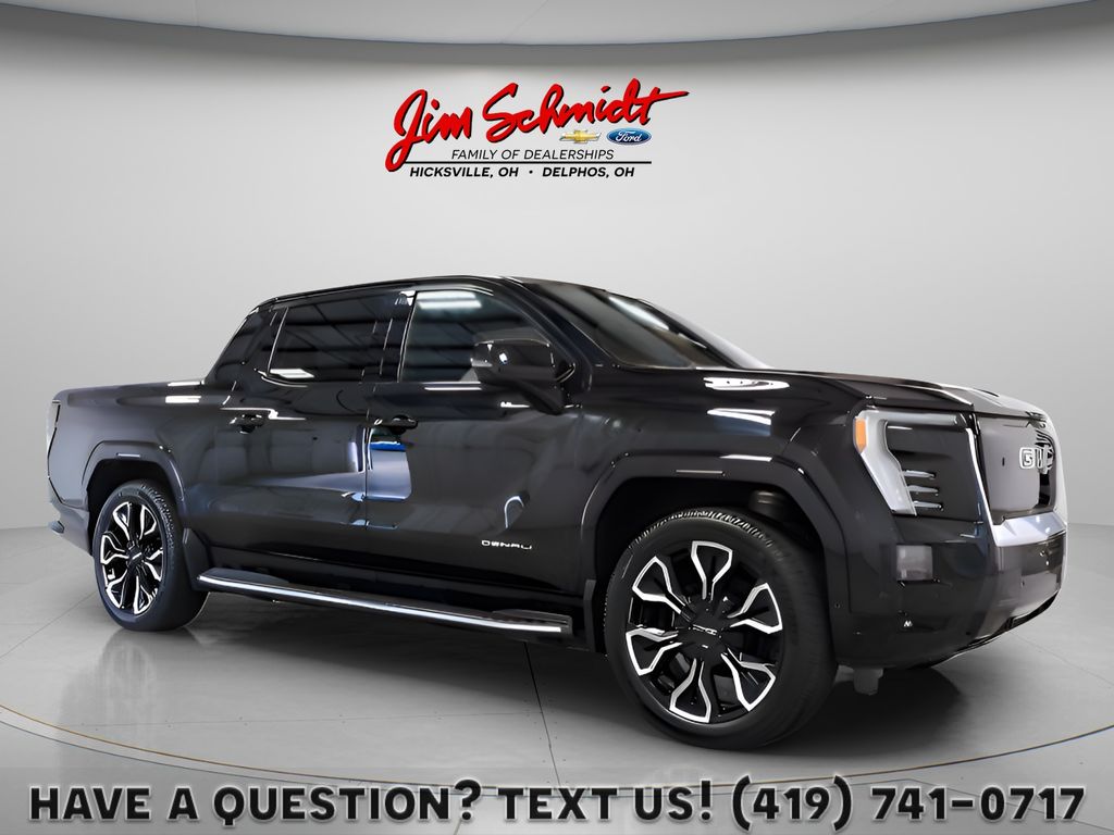Onyx Black 2025 GMC Sierra EV Pickup Truck All-Wheel Drive 1-Speed Automatic