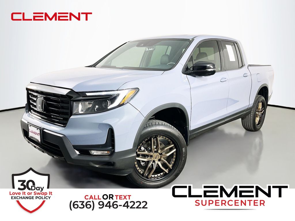 Pacific Pewter Metallic 2023 Honda Ridgeline Black Edition AWD Pickup Truck All-Wheel Drive 9-Speed Automatic