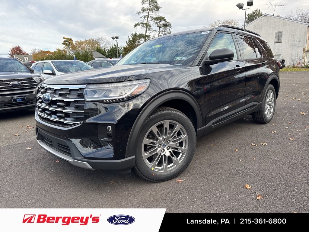 Agate Black Metallic 2026 Ford Explorer Active AWD SUV / Crossover All-Wheel Drive Automatic