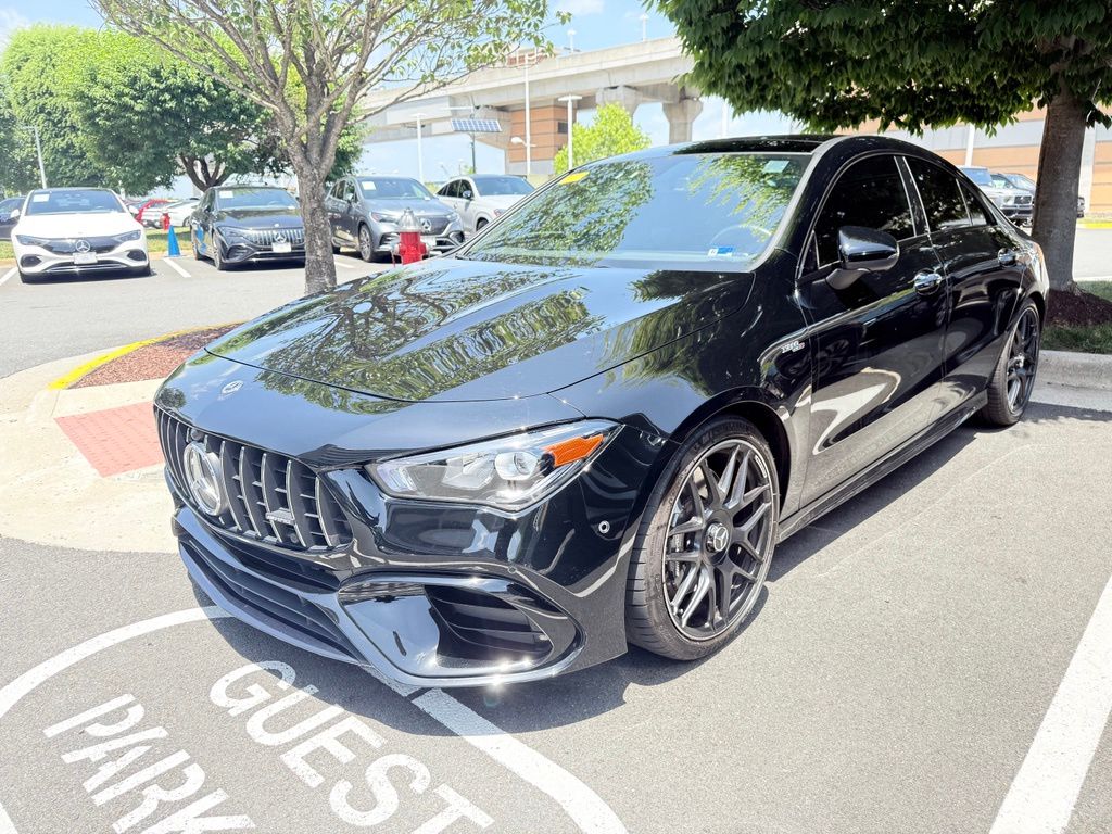 Black 2022 Mercedes-Benz CLA Coupe All-Wheel Drive 8-Speed Automatic