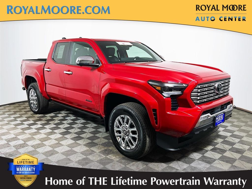 Supersonic Red 2025 Toyota Tacoma Limited Double Cab 4WD Pickup Truck Four-Wheel Drive 8-Speed Automatic