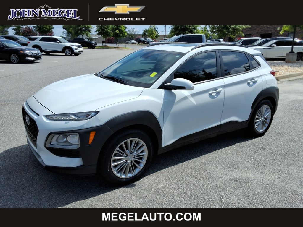 Chalk White 2021 Hyundai Kona SUV / Crossover Front-Wheel Drive 6-Speed Automatic